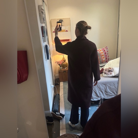 Aritzia 100% wool/cashmere sloane slouch coat - Picture 7 of 9